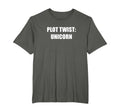 Plot Twist Unicorn Mens Big And Tall T-Shirt - Custom Art Print for Adults - T-Shirt, Sweatshirt, Hoodie