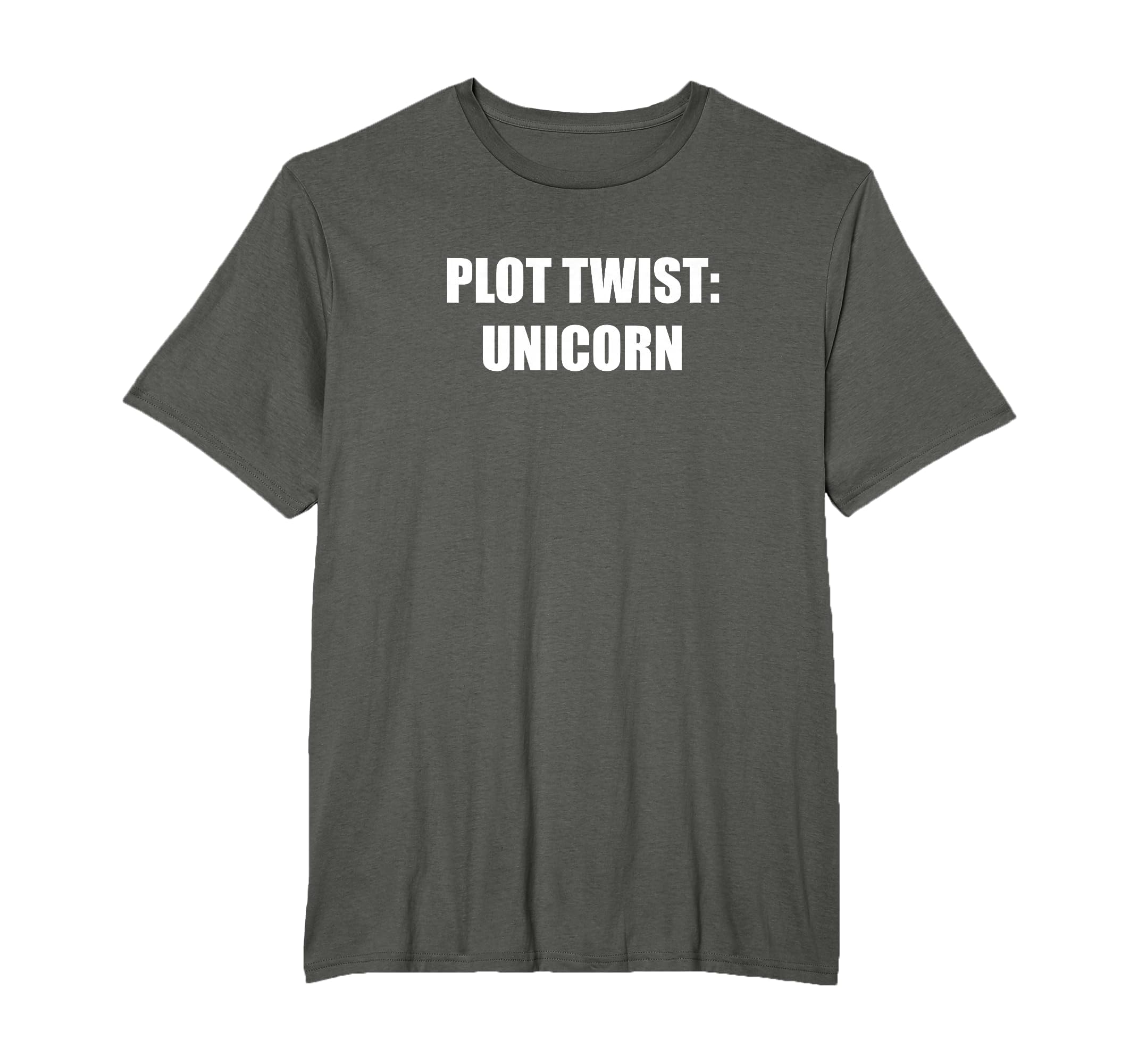 Plot Twist Unicorn Mens Big And Tall T-Shirt - Custom Art Print for Adults - T-Shirt, Sweatshirt, Hoodie