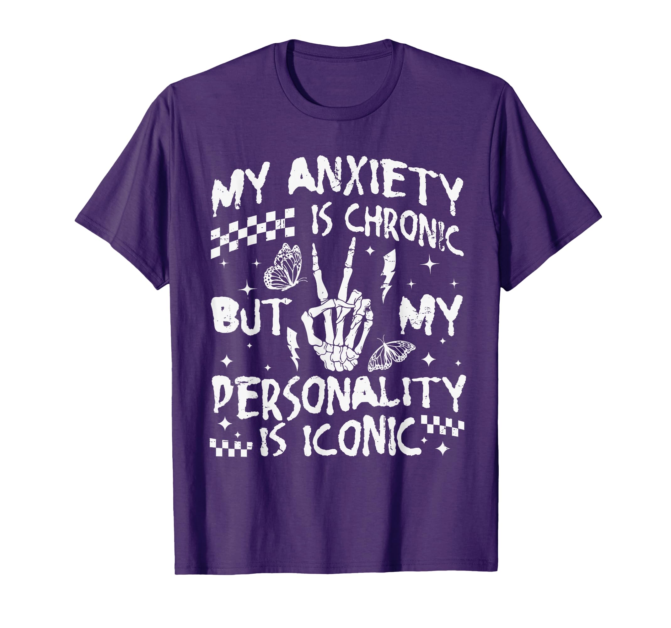 Funny Mental Health My Anxiety Is T-Shirt - Aesthetic Graphic Men Women - T-Shirt, Sweatshirt, Hoodie