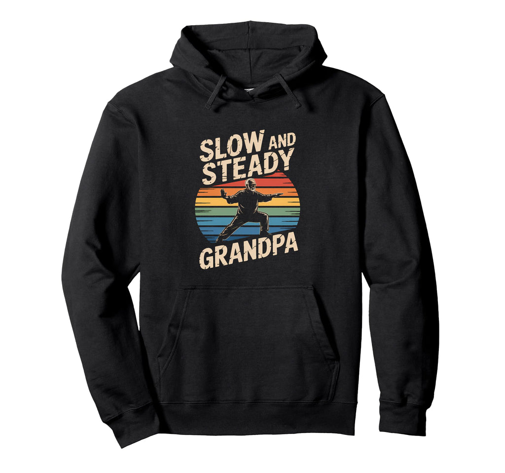 Tai Chi Grandpa Serenity Balance Hoodie - Novelty Apparel Men Women - T-Shirt, Sweatshirt, Hoodie