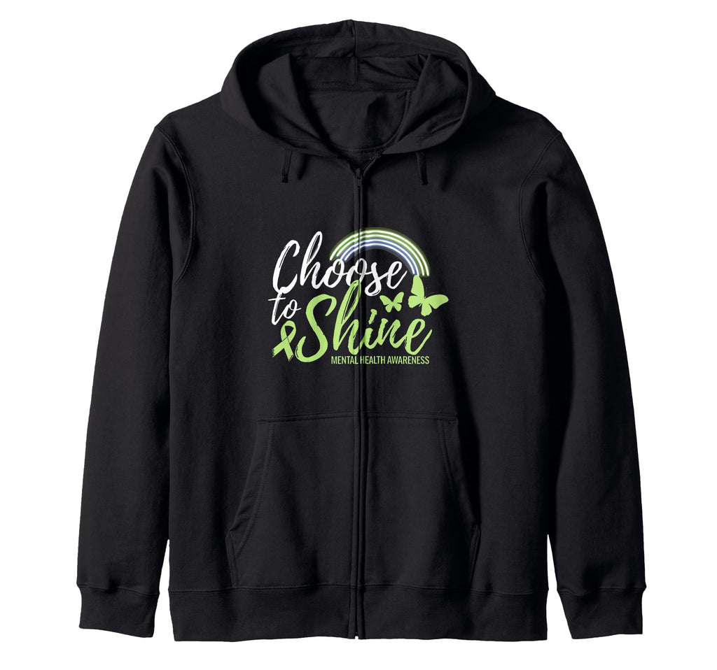Mental Health Awareness Month Green Hoodie - Novelty Apparel Men Women - T-Shirt, Sweatshirt, Hoodie