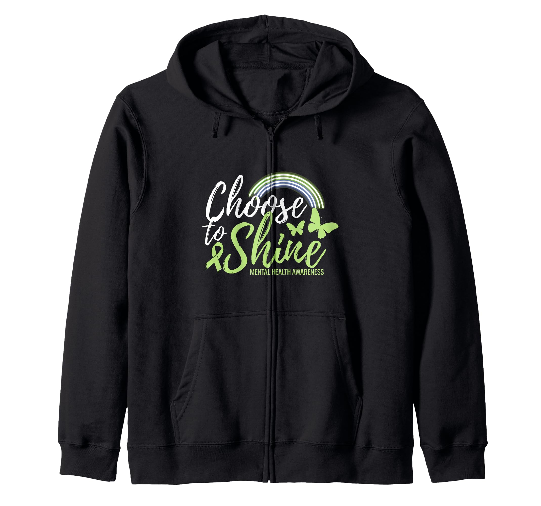 Mental Health Awareness Month Green Hoodie - Novelty Apparel Men Women - T-Shirt, Sweatshirt, Hoodie