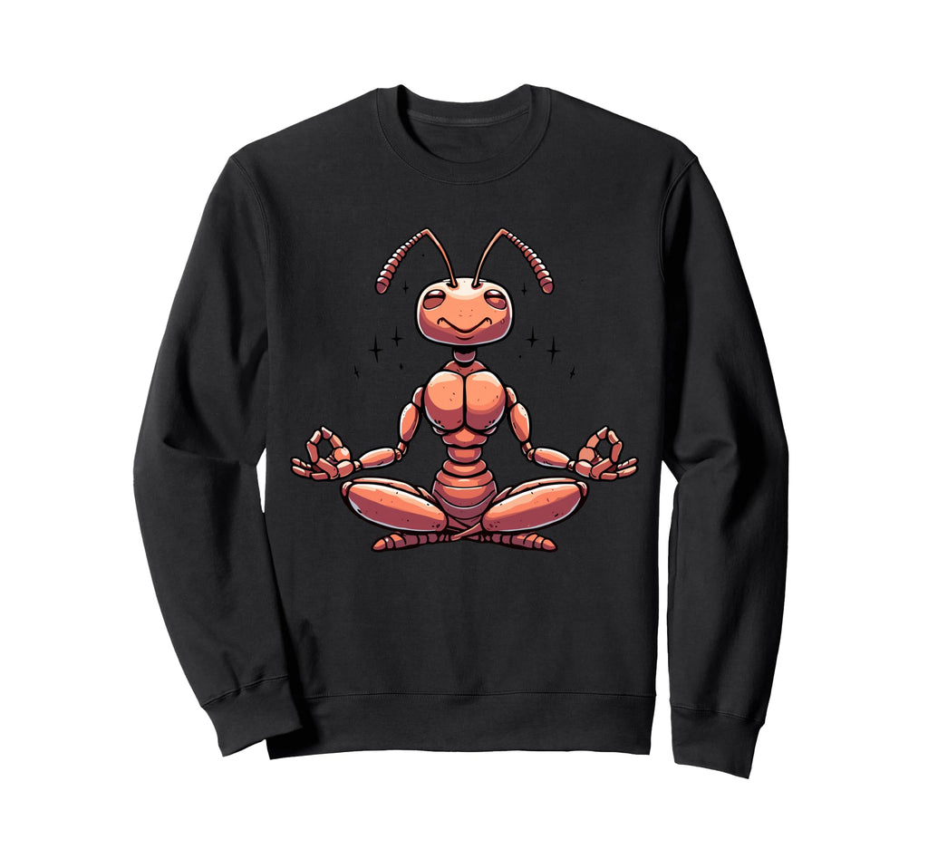 Meditation Ant Yoga Pose Sweatshirt - Aesthetic Graphic for Adults - T-Shirt, Sweatshirt, Hoodie