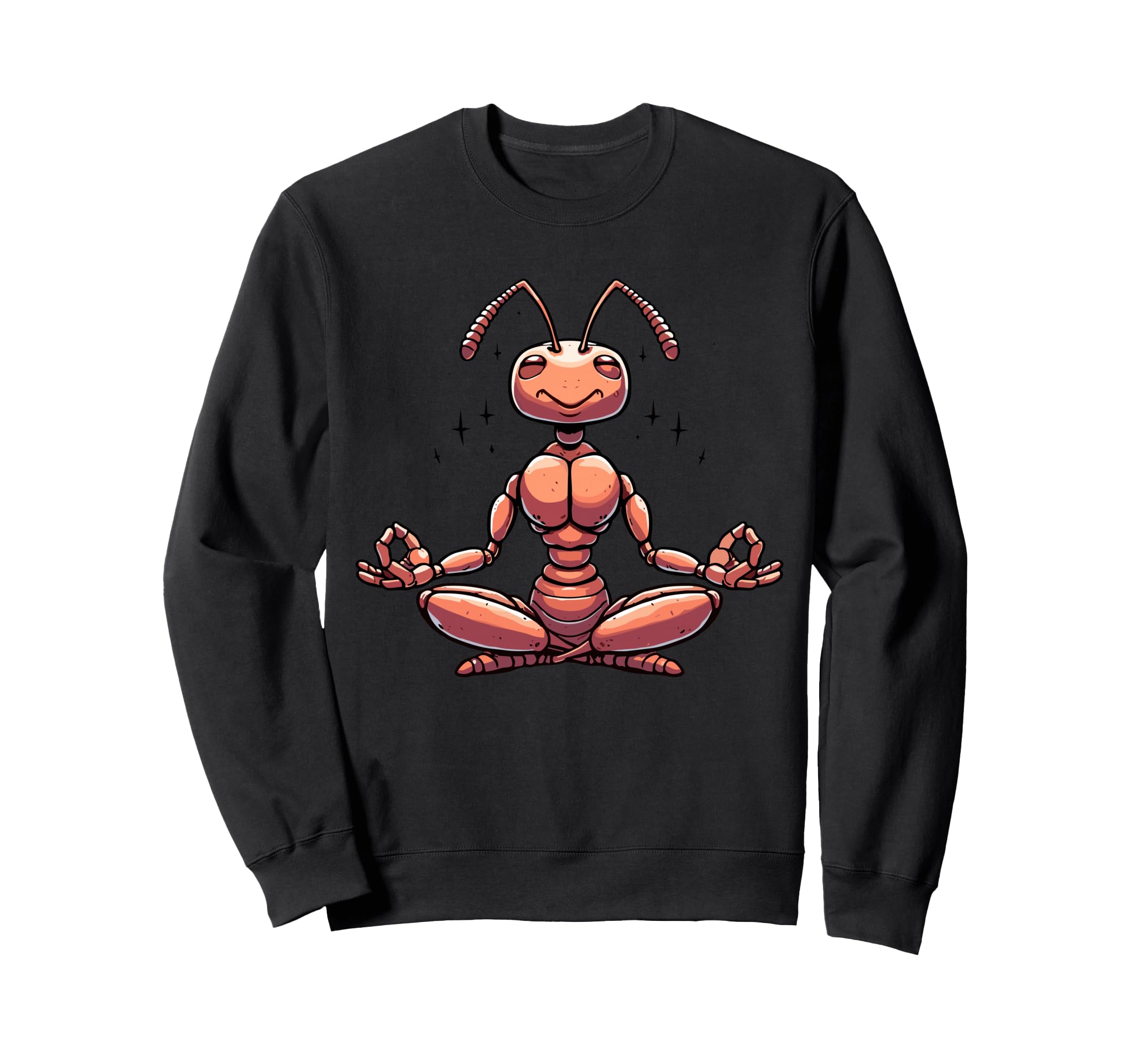 Meditation Ant Yoga Pose Sweatshirt - Aesthetic Graphic for Adults - T-Shirt, Sweatshirt, Hoodie