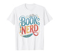 Book Nerd Glasses And Books Typography T-Shirt - Graphic Print Men Women - T-Shirt, Sweatshirt, Hoodie