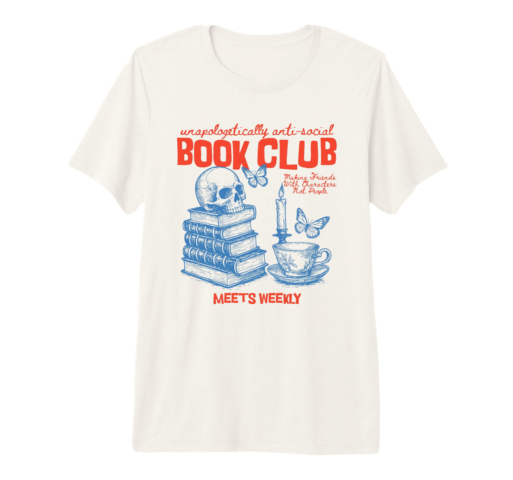 Anti Social Book Club Romance Reader T-Shirt - Custom Art Print for Adults - T-Shirt, Sweatshirt, Hoodie