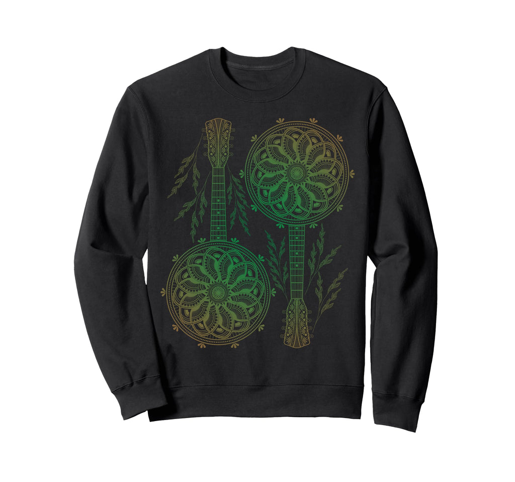 Banjo Circle Mandala Art Mindfulness Sweatshirt - Graphic Print Men Women - T-Shirt, Sweatshirt, Hoodie