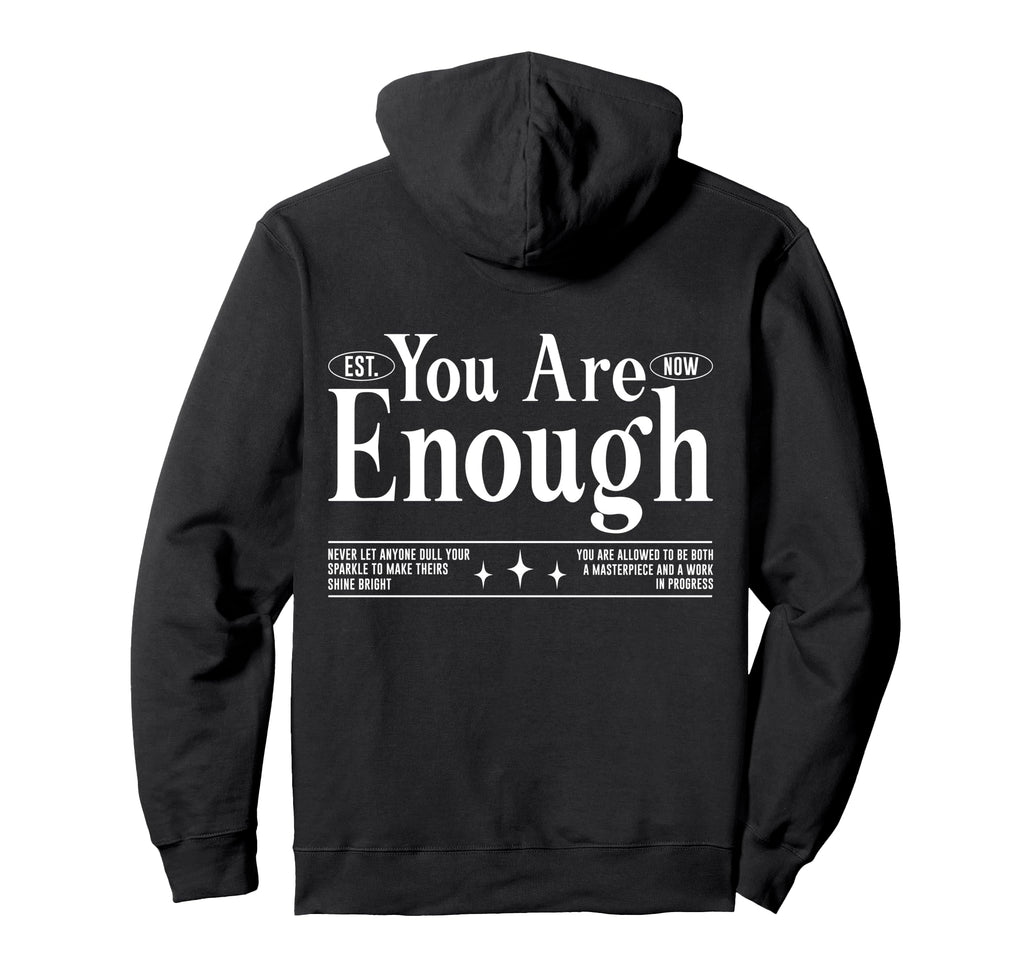 You Are Enough Utilitarian Love Peace Mens Hoodie - Graphic Print Unisex - T-Shirt, Sweatshirt, Hoodie