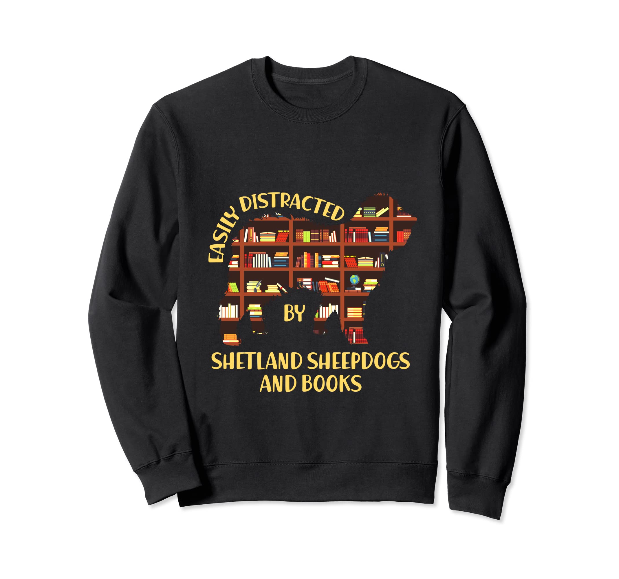 Easily Distracted Shetland Sweatshirt - Minimalist Print Men Women - T-Shirt, Sweatshirt, Hoodie