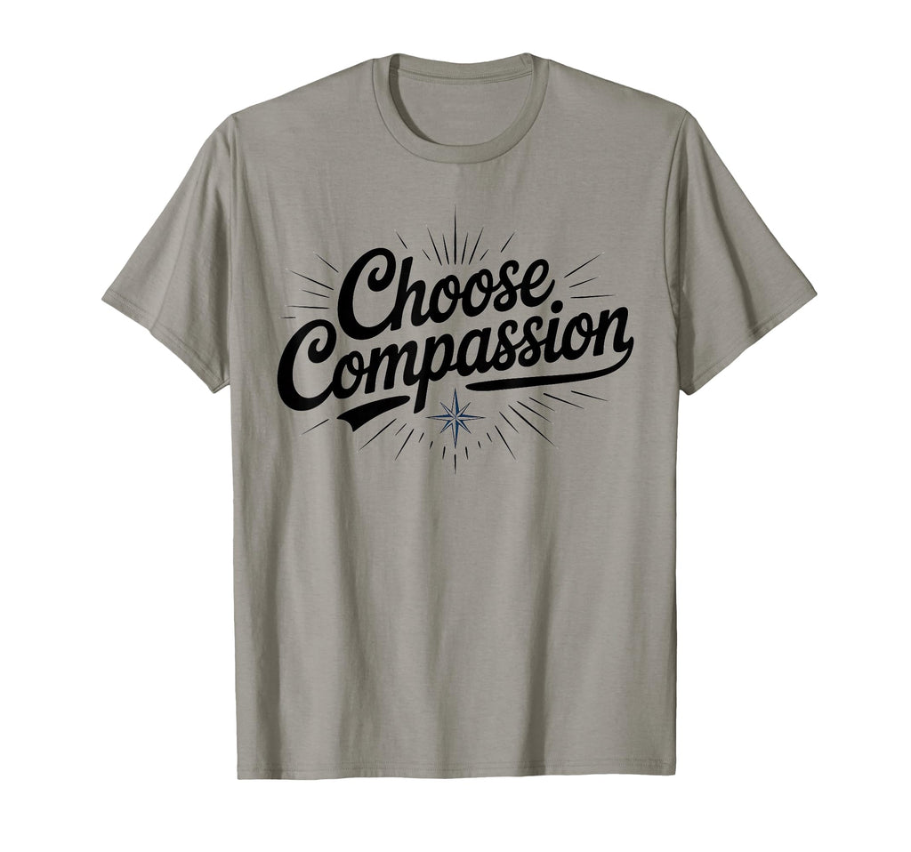 Choose Compassion Yoga Circle T-Shirt - Trendy Graphic for Adults - T-Shirt, Sweatshirt, Hoodie