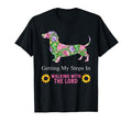 Getting My Steps Walking Lord Dachshund T-Shirt - Unique Graphic Men Women - T-Shirt, Sweatshirt, Hoodie