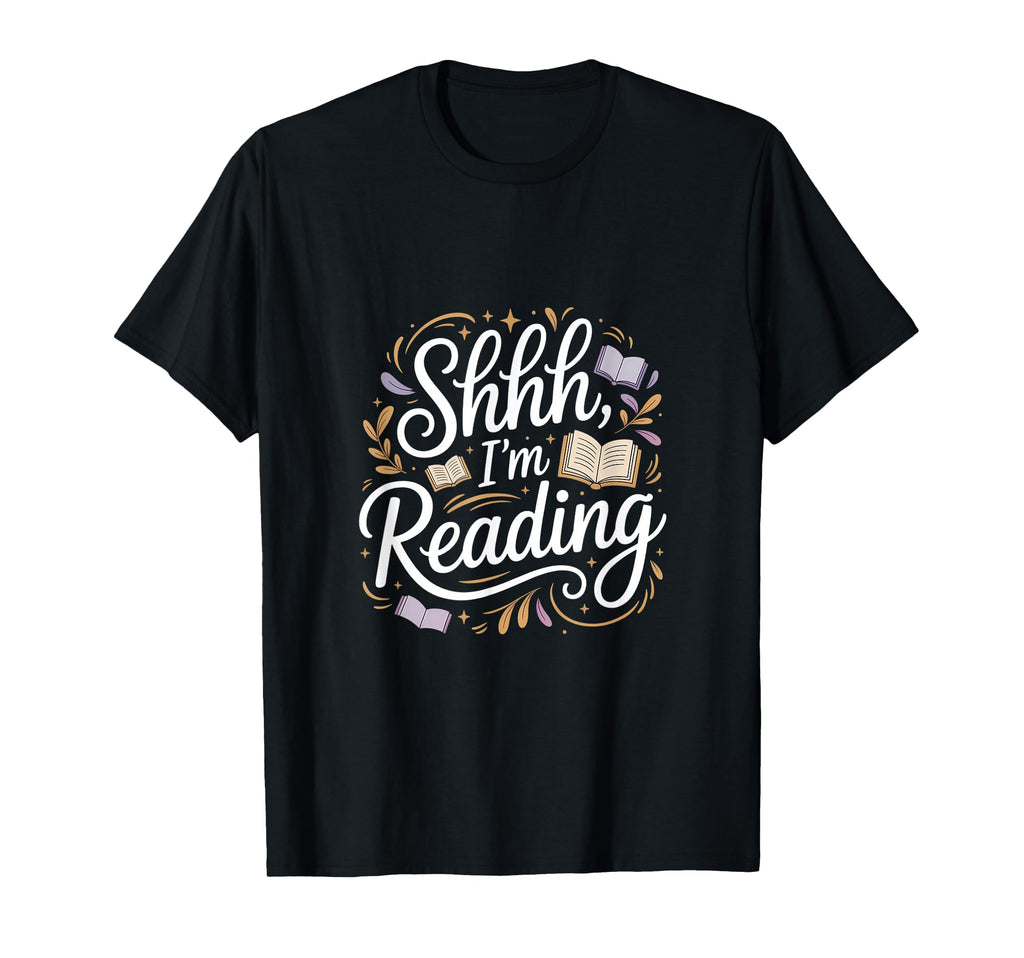 Shhh Im Reading Peaceful Book Nook T-Shirt - Streetwear Style for Adults - T-Shirt, Sweatshirt, Hoodie