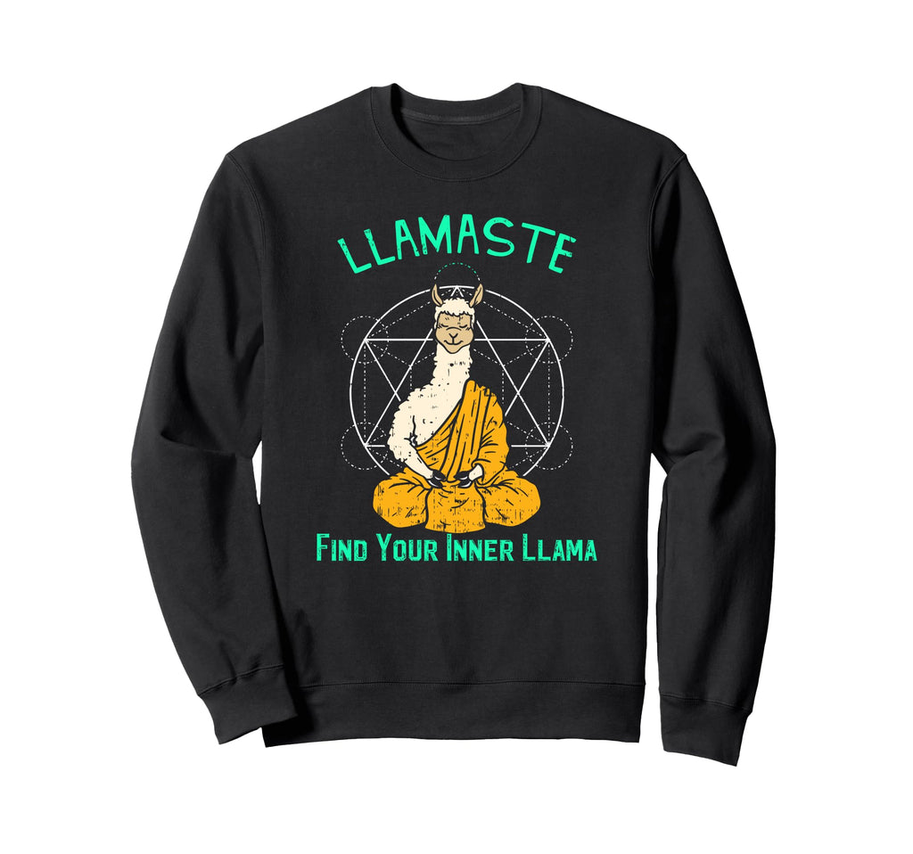 Llamaste Find Your Inner Llama Sweatshirt - Custom Art Print Unisex - T-Shirt, Sweatshirt, Hoodie