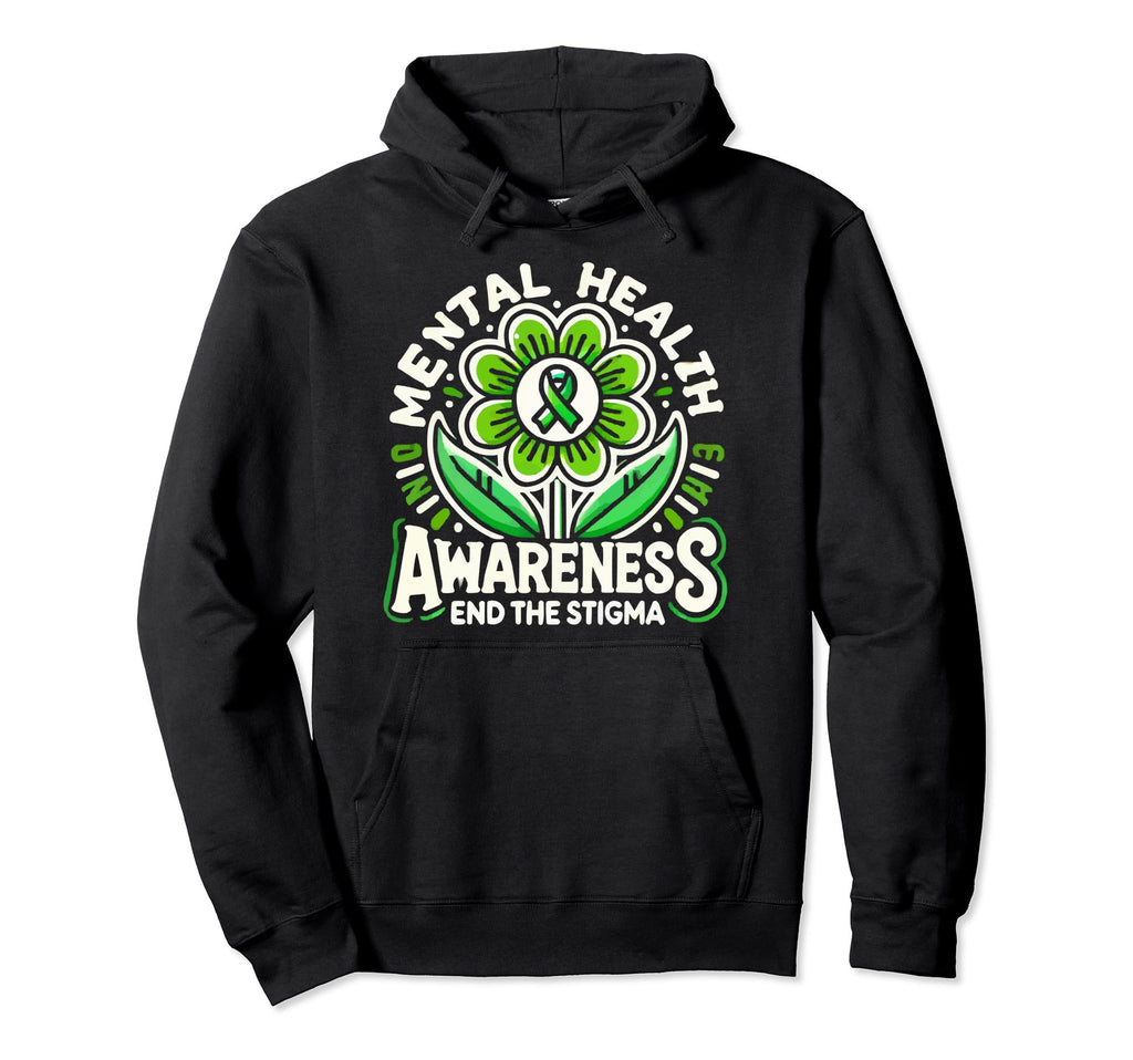 Suicide Awareness Depression Anxiety Hoodie - Minimalist Print Men Women - T-Shirt, Sweatshirt, Hoodie