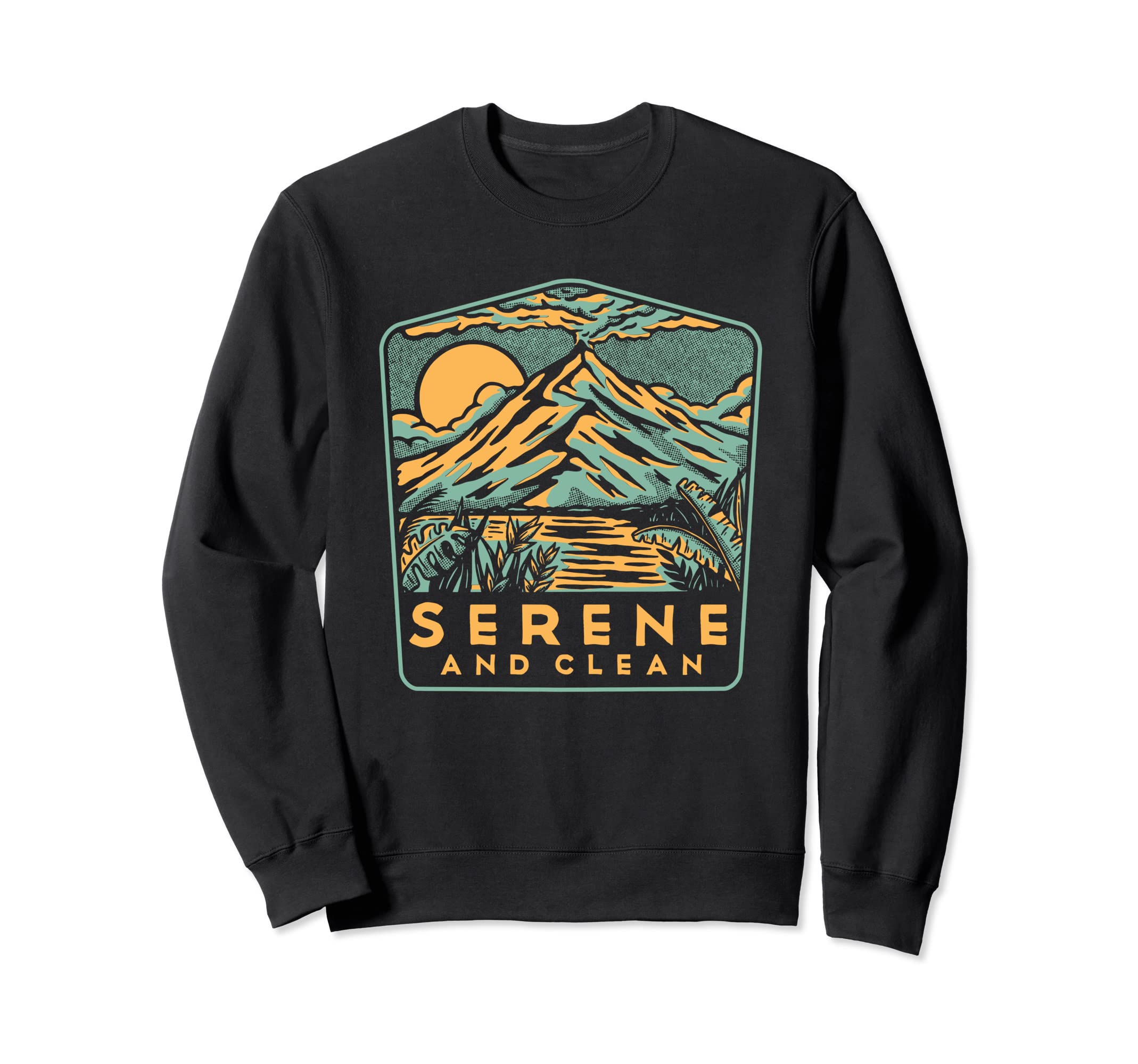 Serene And Clean 12 Steps Aa Sweatshirt - Casual Everyday Wear for Adults - T-Shirt, Sweatshirt, Hoodie