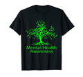 Green Ribbon Tree Mental Health Mental T-Shirt - Graphic Print Men Women - T-Shirt, Sweatshirt, Hoodie