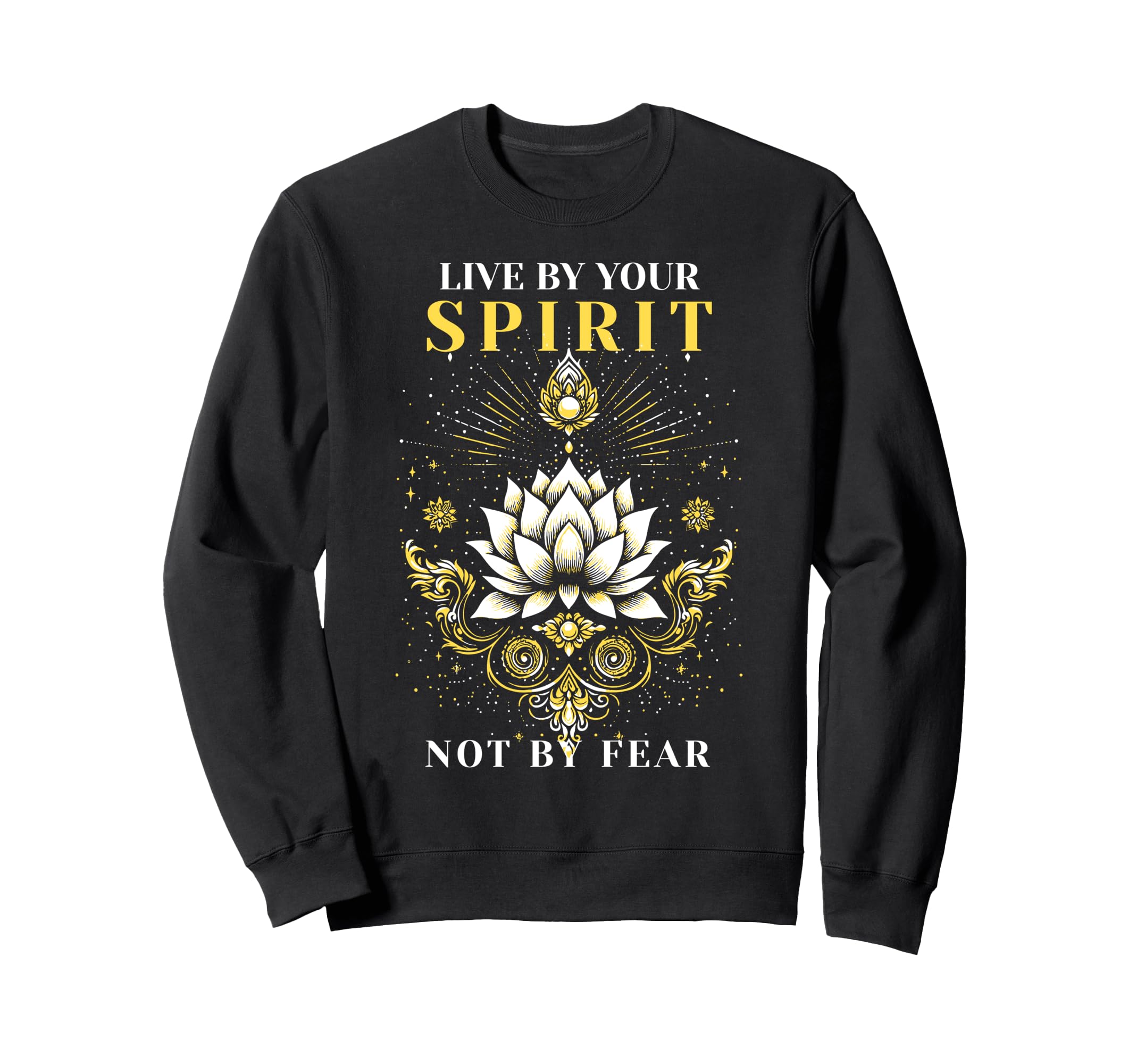 Bravery Growth Mindset Lotus Sweatshirt - Custom Art Print Men Women - T-Shirt, Sweatshirt, Hoodie