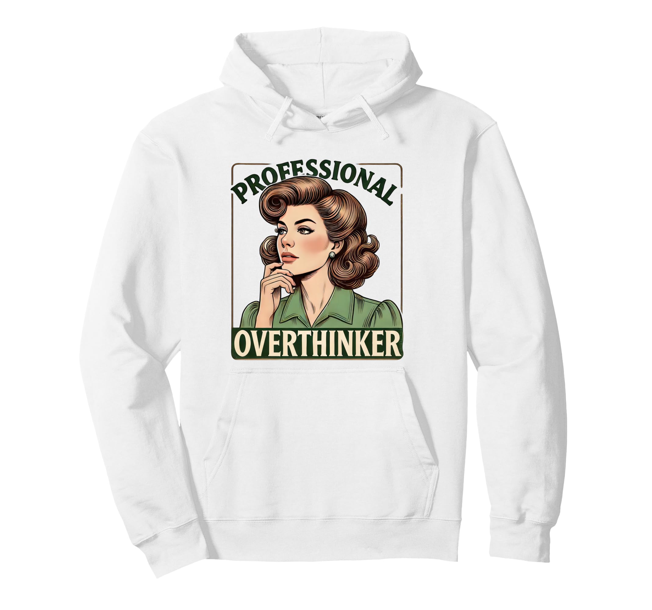 Overthinker Funny Academic Daughter Hoodie - Fun Novelty Design for Adults - T-Shirt, Sweatshirt, Hoodie