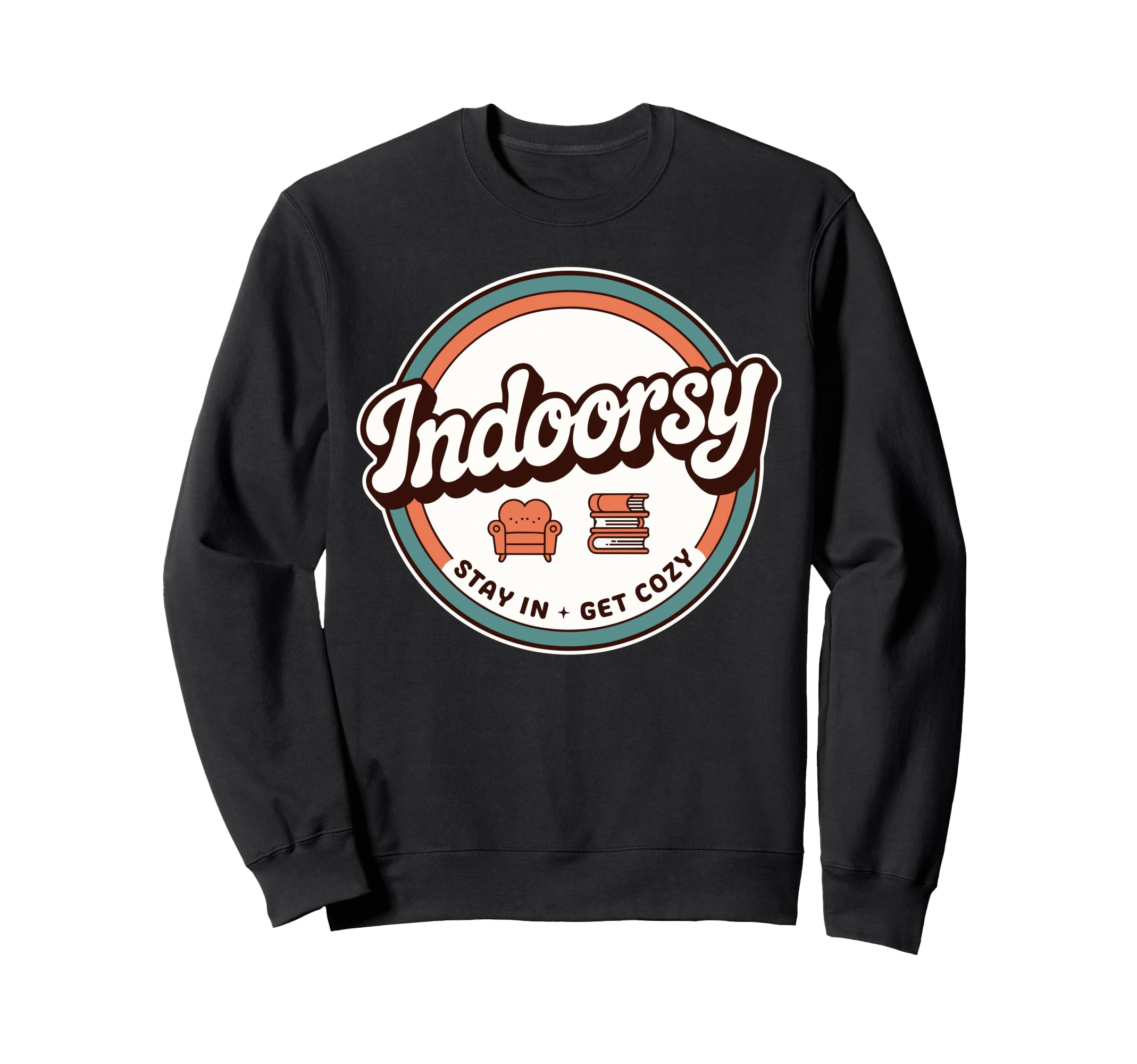 Introvert Indoorsy Antisocial Sweatshirt - Fun Novelty Design for Adults - T-Shirt, Sweatshirt, Hoodie