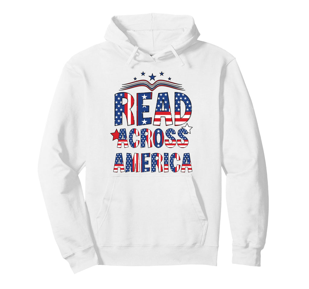 Reads Across America Teacher Reader Hoodie - Minimalist Print for Adults - T-Shirt, Sweatshirt, Hoodie