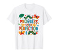 Progress Over Perfection Growth T-Shirt - Minimalist Print for Adults - T-Shirt, Sweatshirt, Hoodie