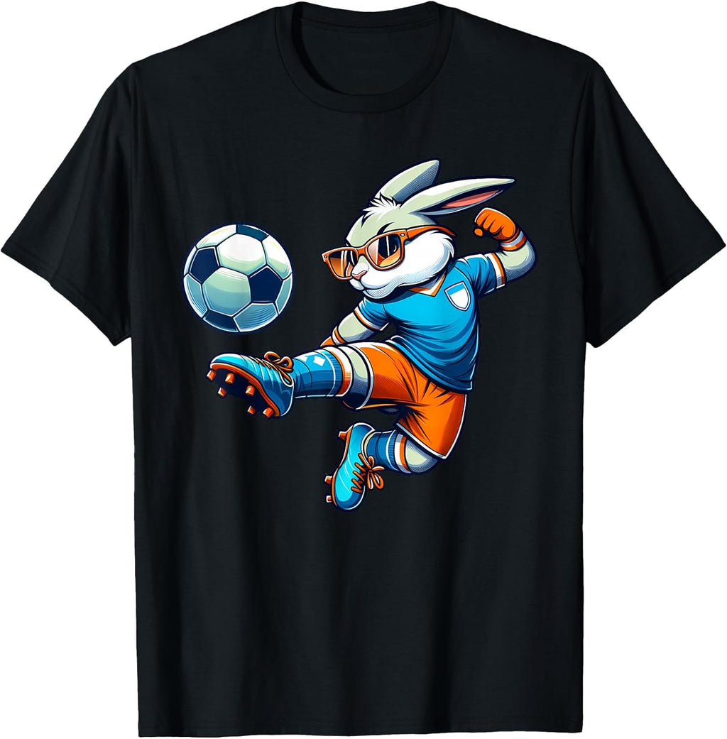 Happy Easter Fro Bunny Rabbit Sport Lover Unisex T-shirt, Sweatshirt, Hoodie, Long Sleeve Tee - T-Shirt, Sweatshirt, Hoodie