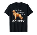 Best Therapy Is Golden Retriever Dog Lovers T-Shirt - Unique Graphic Unisex - T-Shirt, Sweatshirt, Hoodie