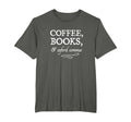 Coffee Books Oxford Commas Bookworm T-Shirt - Streetwear Style Men Women - T-Shirt, Sweatshirt, Hoodie