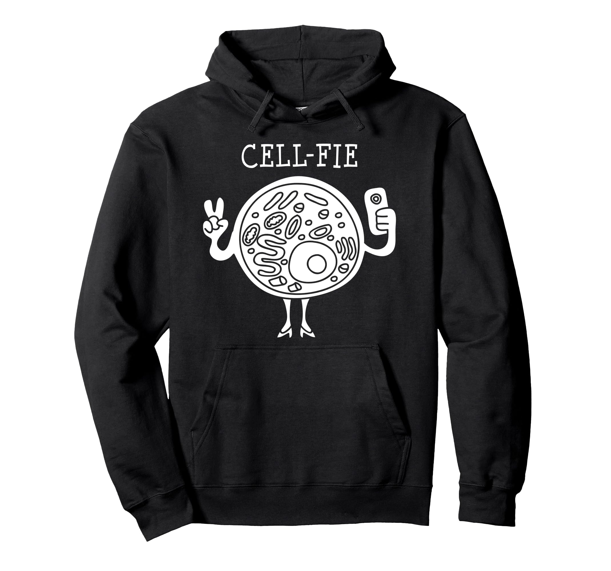 Cell Fie Biology Nerd Student Teacher Hoodie - Minimalist Print Men Women - T-Shirt, Sweatshirt, Hoodie