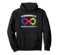 Embrace Neurodiversity Autism Adhd Hoodie - Fun Novelty Design for Adults - T-Shirt, Sweatshirt, Hoodie