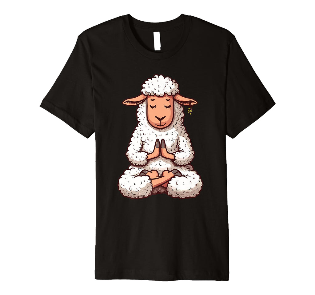Meditation Sheep Yoga Pose Relaxing T-Shirt - Unique Graphic for Adults - T-Shirt, Sweatshirt, Hoodie