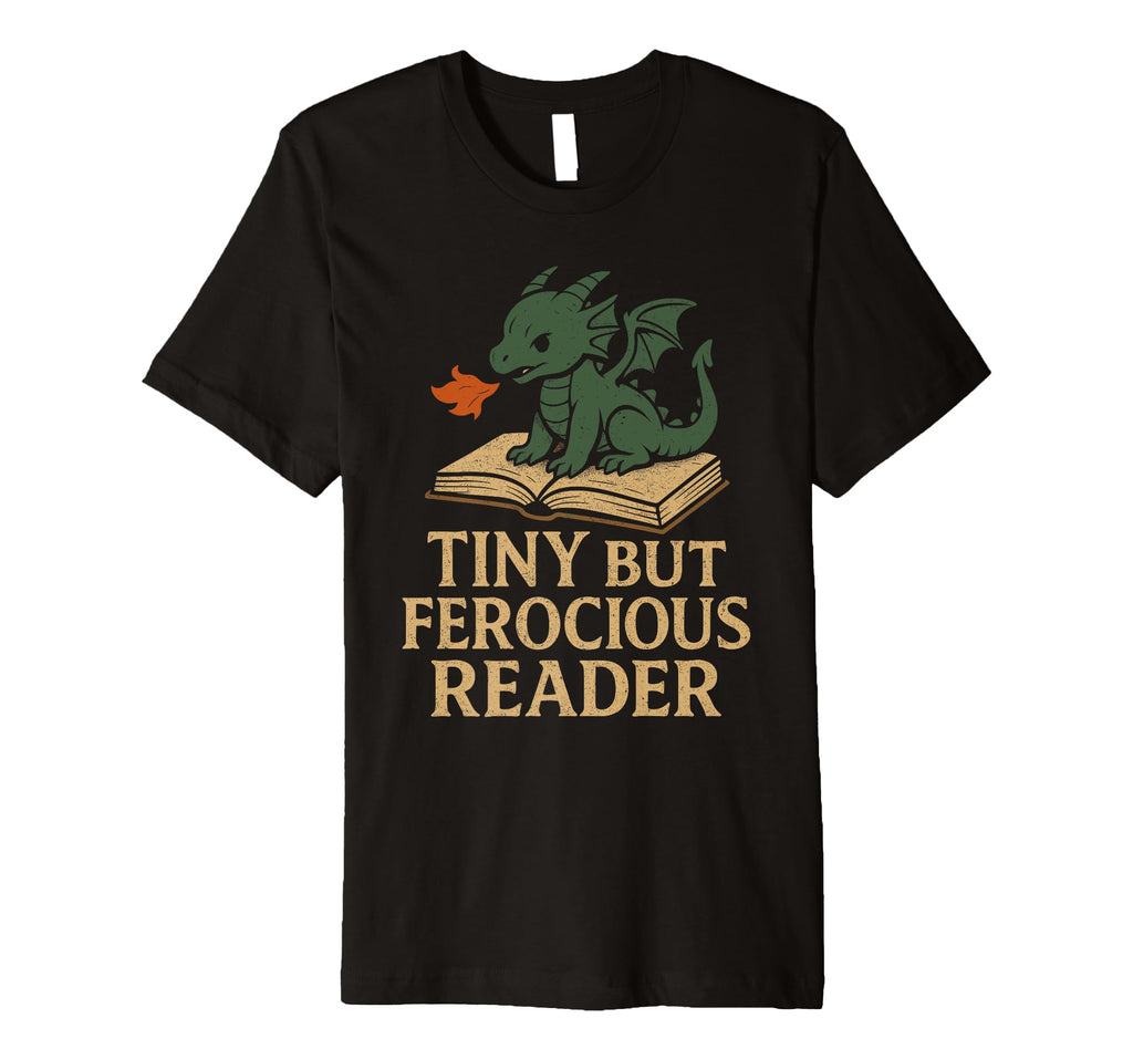 Book Dragon Reading Monster Funny T-Shirt - Graphic Print Men Women - T-Shirt, Sweatshirt, Hoodie