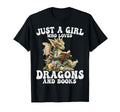 Just Who Loves Dragons And Books Reading T-Shirt - Streetwear Style Unisex - T-Shirt, Sweatshirt, Hoodie
