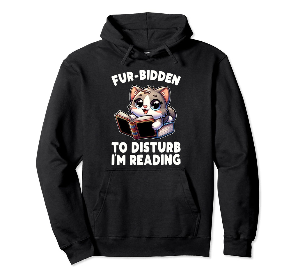 Reading Book Cat Library Reading Hoodie - Custom Art Print for Adults - T-Shirt, Sweatshirt, Hoodie