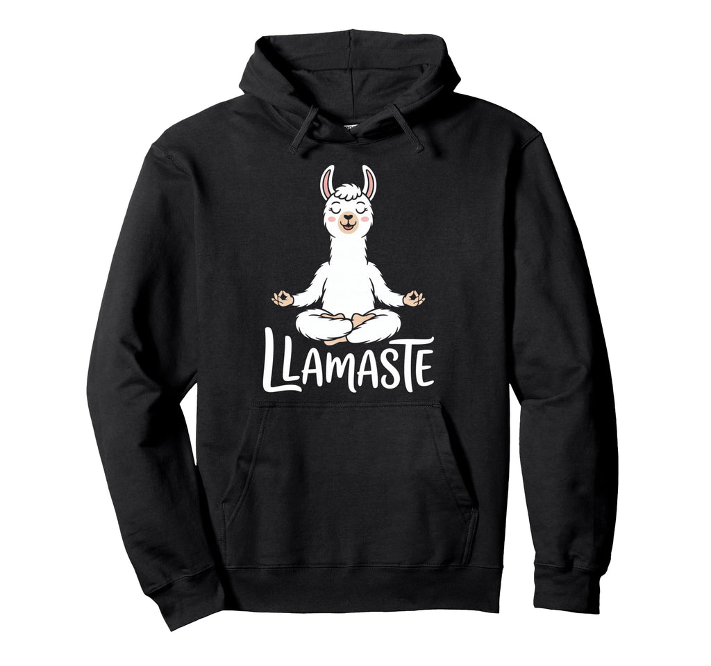 Llamaste Funny Llama Yoga Meditation Hoodie - Fun Novelty Design Men Women - T-Shirt, Sweatshirt, Hoodie