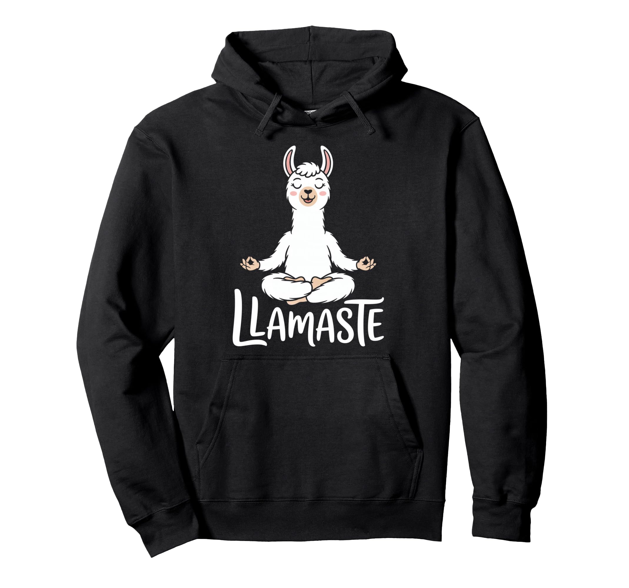 Llamaste Funny Llama Yoga Meditation Hoodie - Fun Novelty Design Men Women - T-Shirt, Sweatshirt, Hoodie
