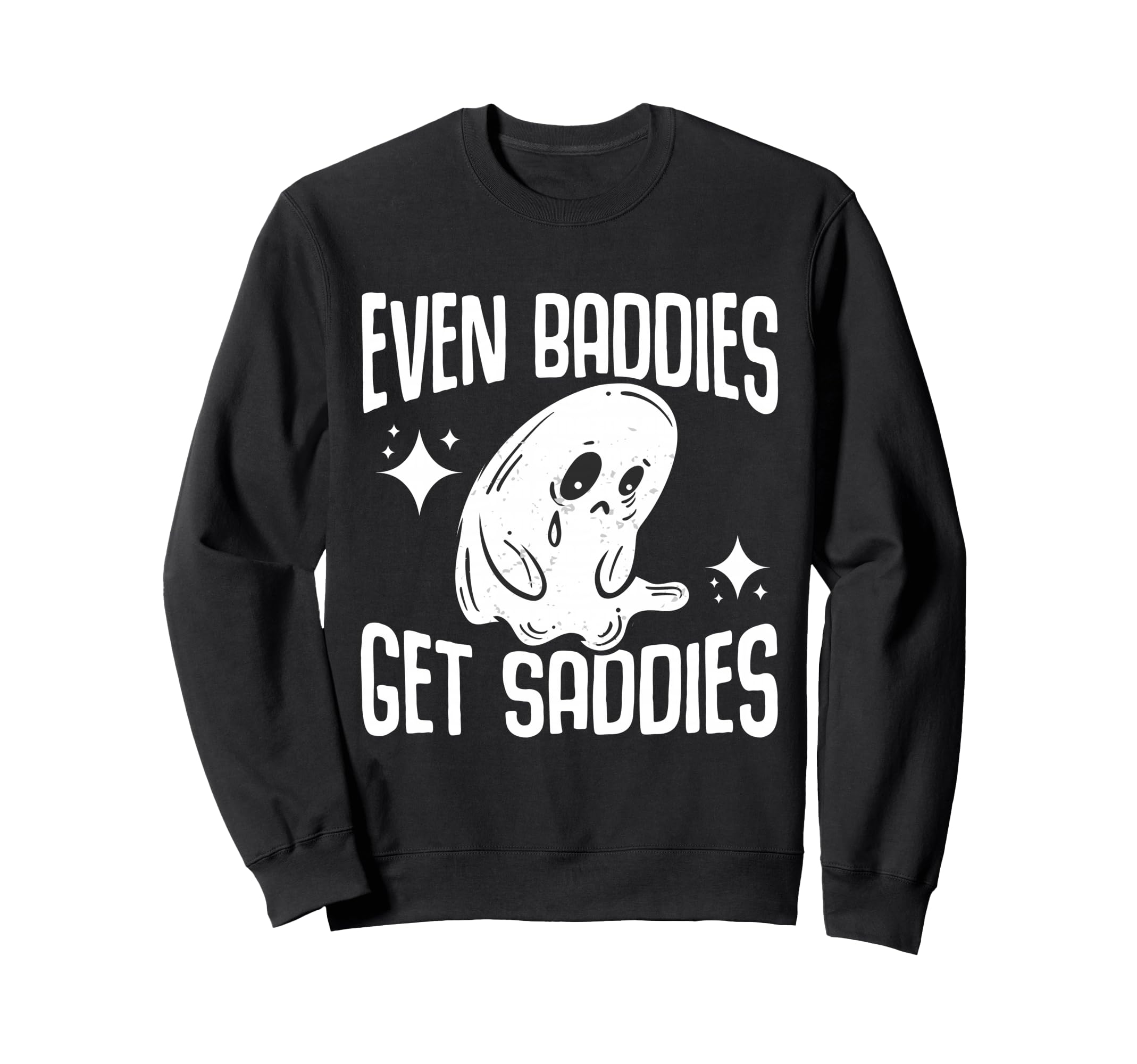 Bad Sad Baddie Mental Health Self Care Hoodie - Minimalist Print for Adults - T-Shirt, Sweatshirt, Hoodie