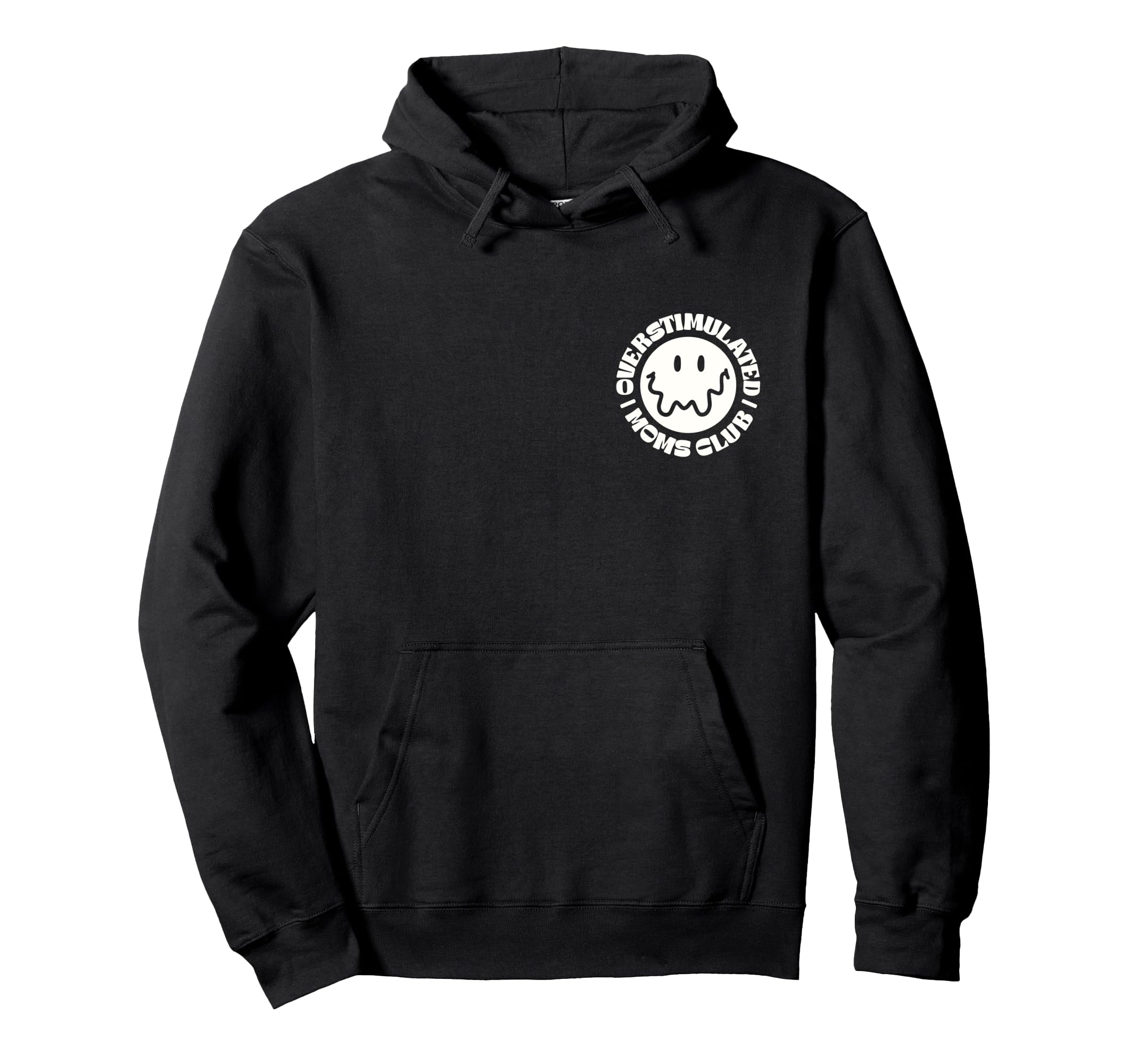 Overstimulated Moms Club Groovy Birthday Hoodie - Graphic Print Men Women - T-Shirt, Sweatshirt, Hoodie
