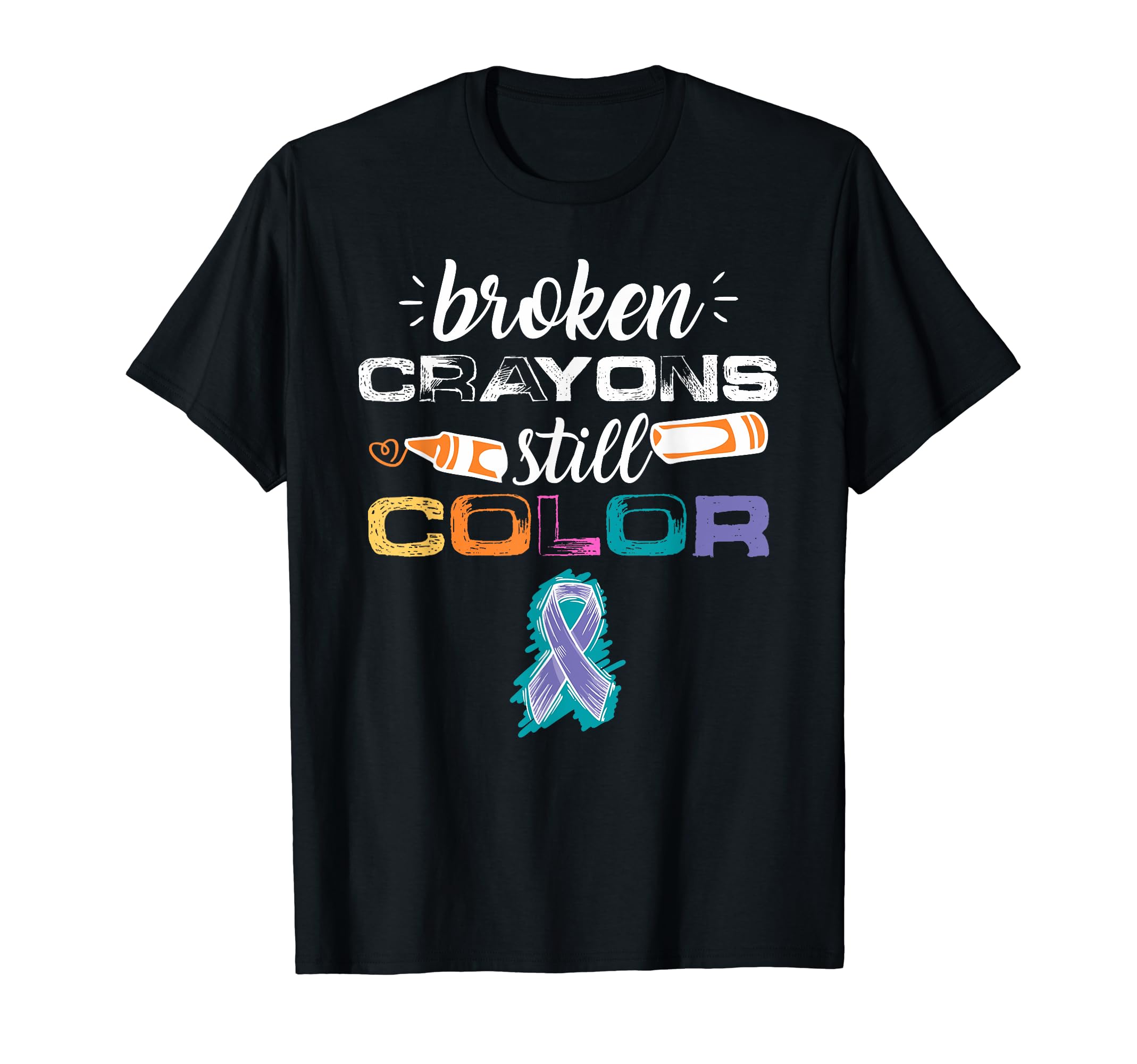 Broken Crayons Still Color Suicide T-Shirt - Streetwear Style for Adults - T-Shirt, Sweatshirt, Hoodie