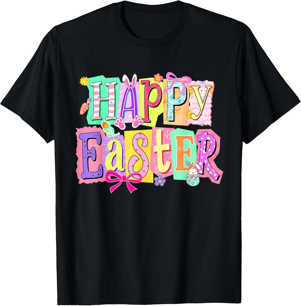 Happy Easter Day Bunny Tee Unisex T-shirt, Sweatshirt, Hoodie, Long Sleeve Tee - T-Shirt, Sweatshirt, Hoodie
