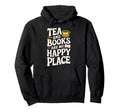 Tea And Literature Cozy Reading Nook Hoodie - Minimalist Print for Adults - T-Shirt, Sweatshirt, Hoodie
