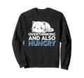 Hungry Overthinker Food Anxiety Sweatshirt - Minimalist Print Men Women - T-Shirt, Sweatshirt, Hoodie