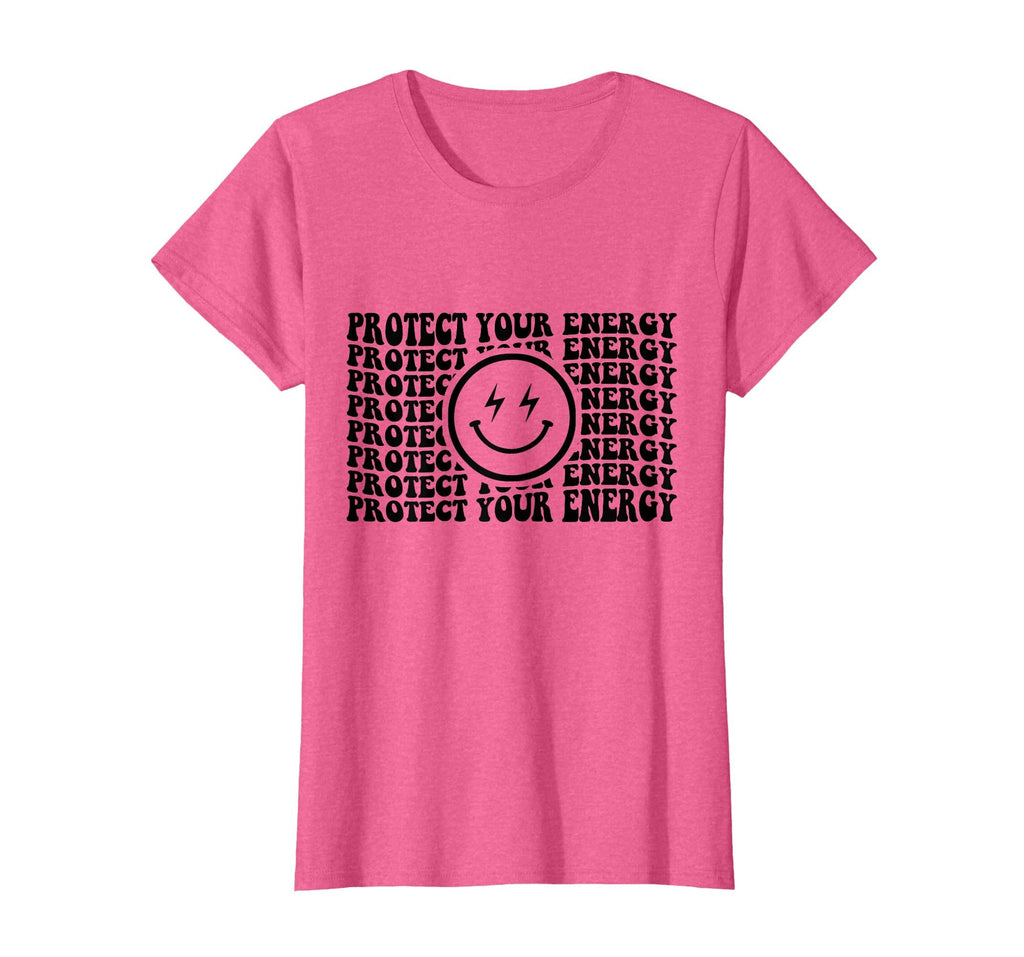 Protect Your Energy Groovy Happy Face T-Shirt - Graphic Print Men Women - T-Shirt, Sweatshirt, Hoodie