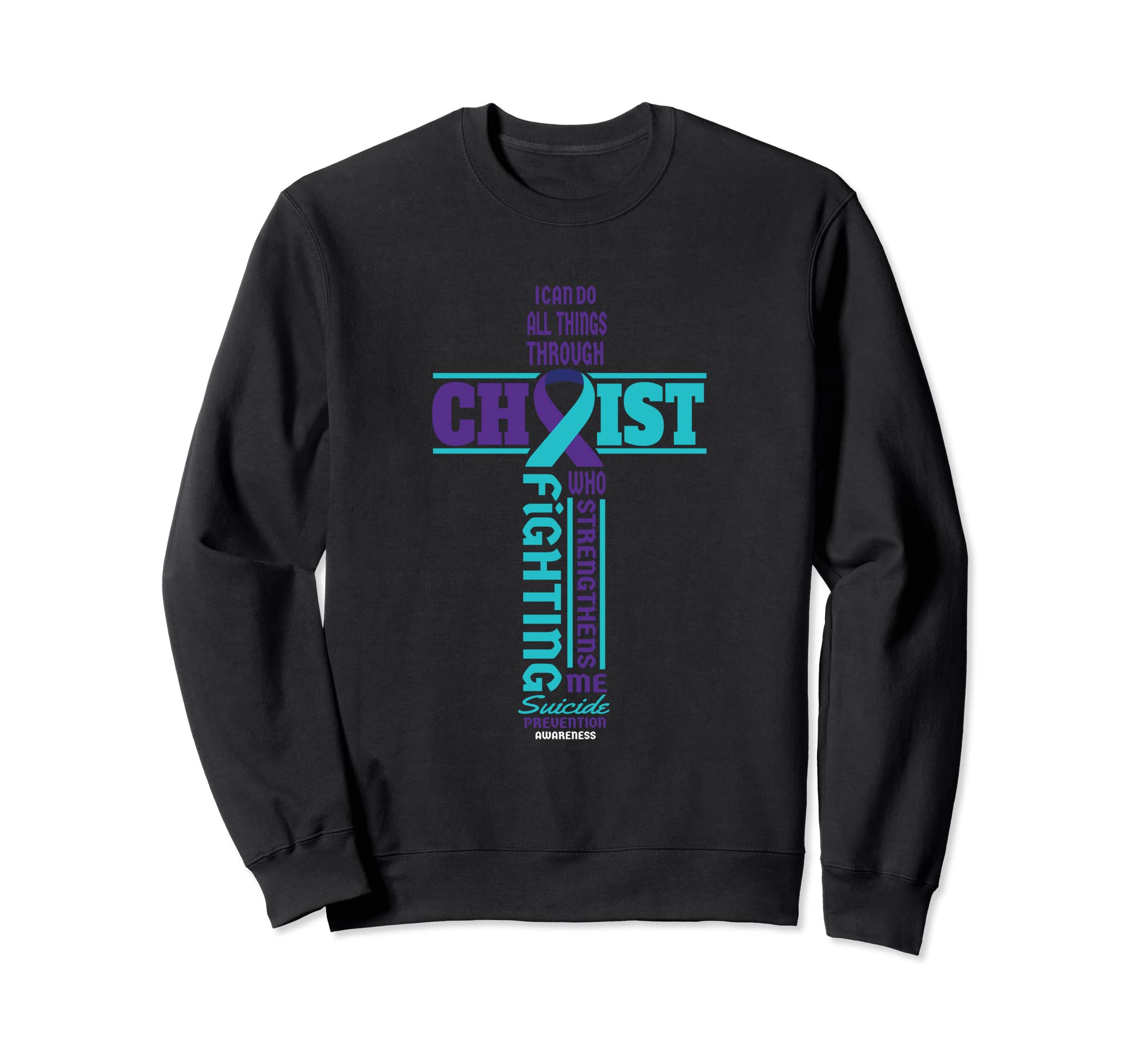 Christ Cross Suicide Awareness Sweatshirt - Aesthetic Graphic Unisex - T-Shirt, Sweatshirt, Hoodie
