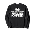 Comic Book Collecting Starts Coffee Sweatshirt - Novelty Apparel Men Women - T-Shirt, Sweatshirt, Hoodie