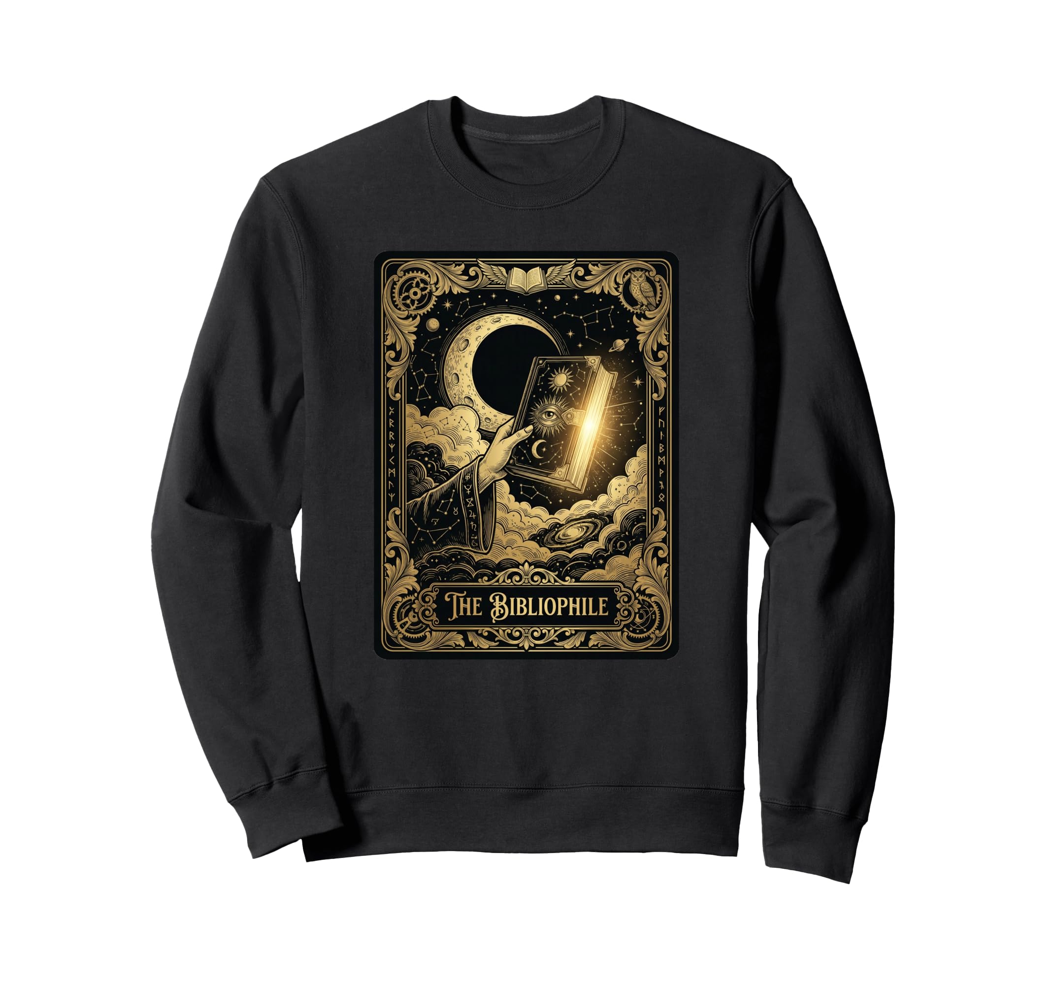 Bibliophile Tarot Card Sweatshirt - Casual Everyday Wear Men Women - T-Shirt, Sweatshirt, Hoodie