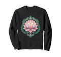 Lotus Mandala Yoga Meditation Sacred Sweatshirt - Minimalist Print Unisex - T-Shirt, Sweatshirt, Hoodie