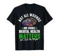 Not All Wounds Are Visible Mental T-Shirt - Minimalist Print Men Women - T-Shirt, Sweatshirt, Hoodie