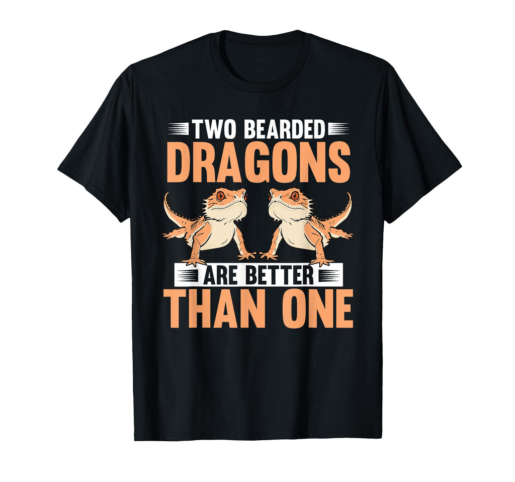 Two Bearded Dragons Are Better Than T-Shirt - Custom Art Print for Adults - T-Shirt, Sweatshirt, Hoodie
