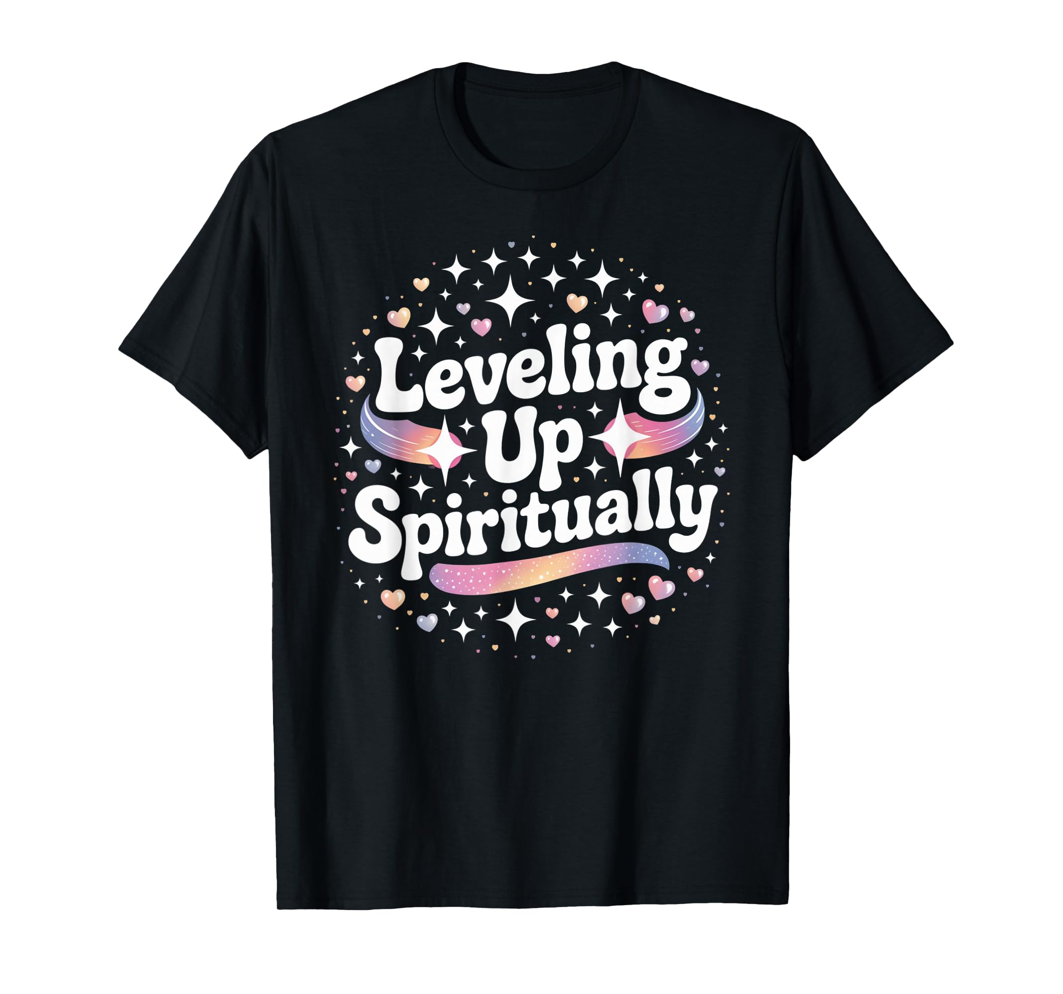 Leveling Up Spiritually Mindfulness T-Shirt - Casual Everyday Wear Unisex - T-Shirt, Sweatshirt, Hoodie